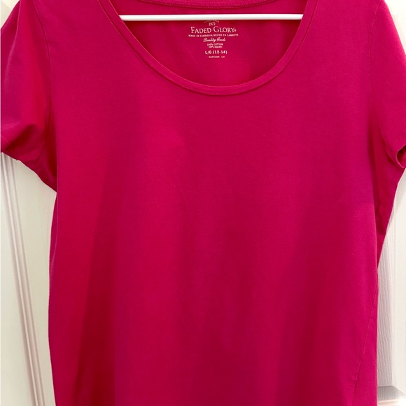 Faded Glory Hot Pink Short Sleeve T Shirt - Picture 10 of 10
